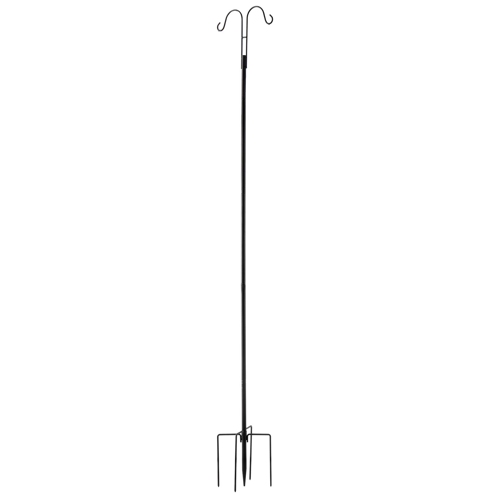 Double Shepherds Hook 8 Pack 76 Inch Heavy Duty Bird Feeder Pole_voghion.com